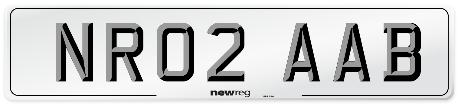 NR02 AAB Number Plate from New Reg